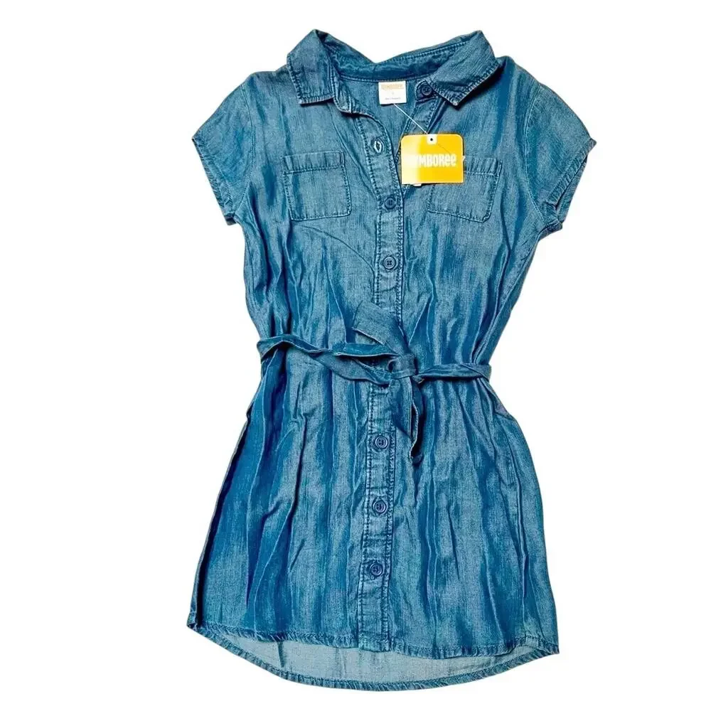 NWT Gymboree Chambray Shirt Dress Size 4